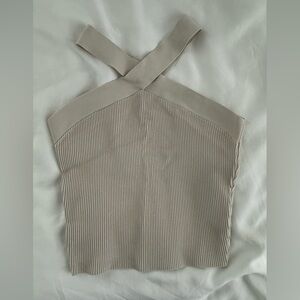 Aritzia Babaton Sculpt Knit Criss Cross Tank